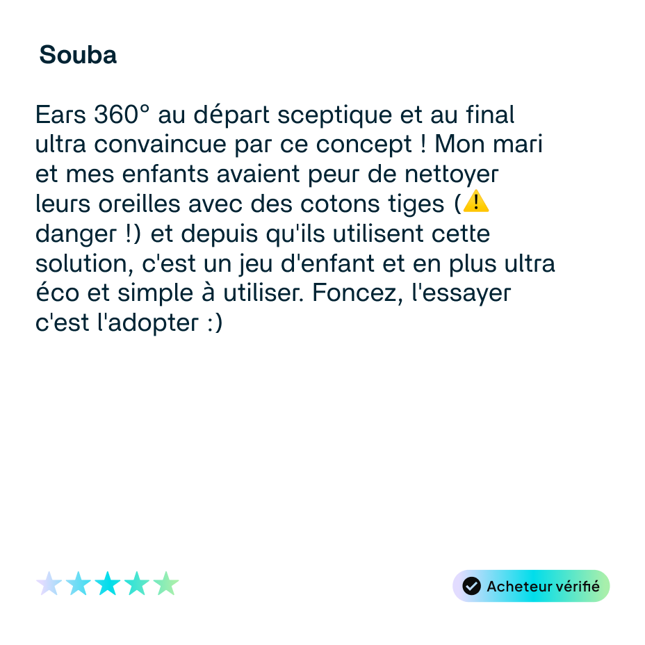 Ears 360 - Le coton tige réutilisable