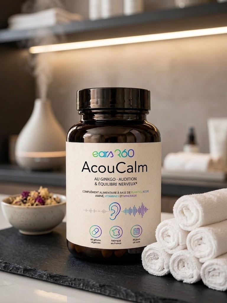 Pilulier AcouCalm d'Ears 360 – complément alimentaire audition et équilibre nerveux