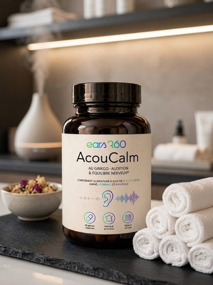 Pilulier AcouCalm d'Ears 360 – complément alimentaire audition et équilibre nerveux