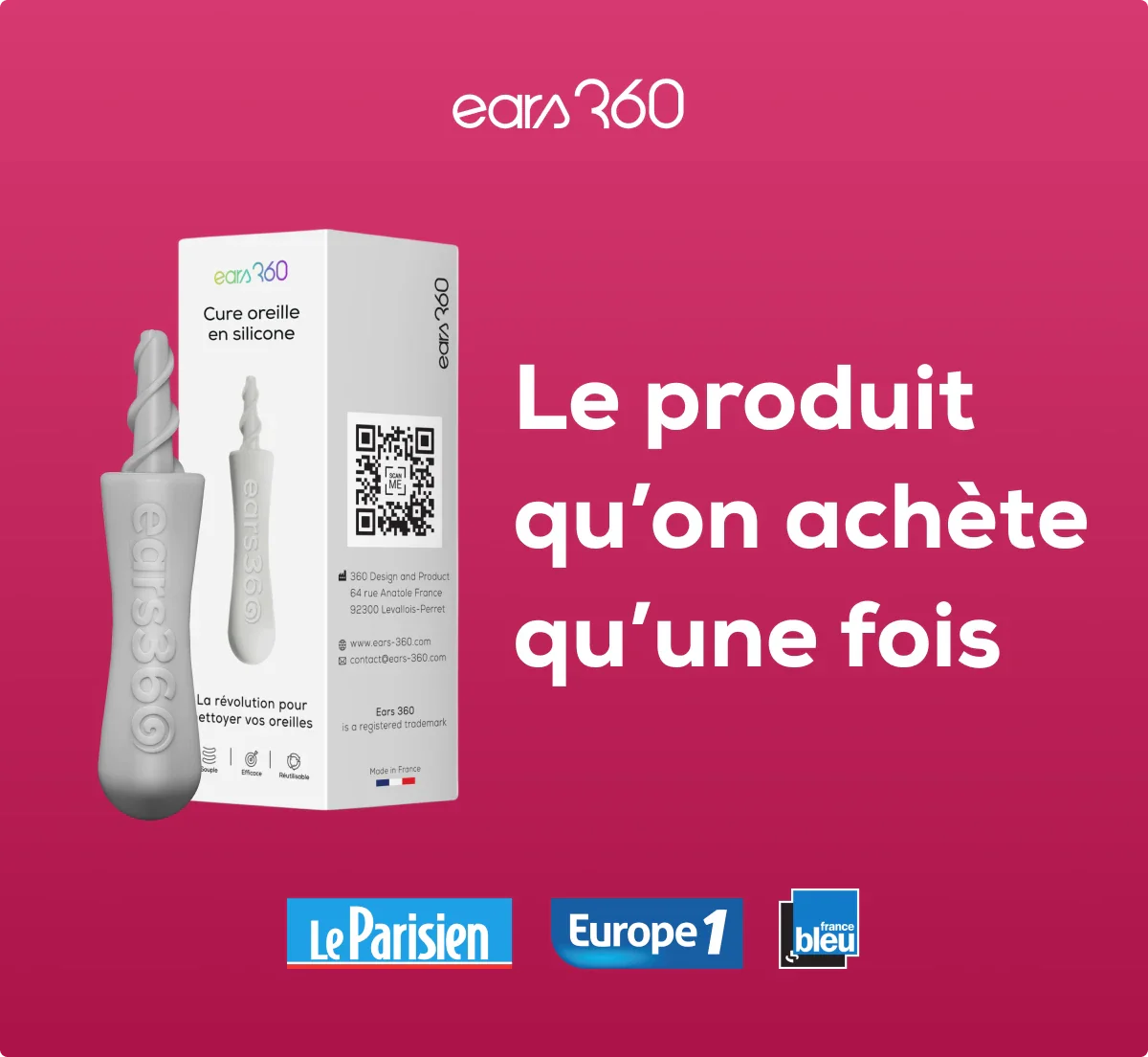 Ear 360 Rotation Ears 360 - Le coton tige réutilisable – Ears 360 : L'alternative au ...